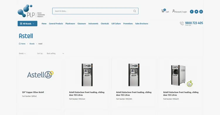 Shopify Store Development - Pacific Lab