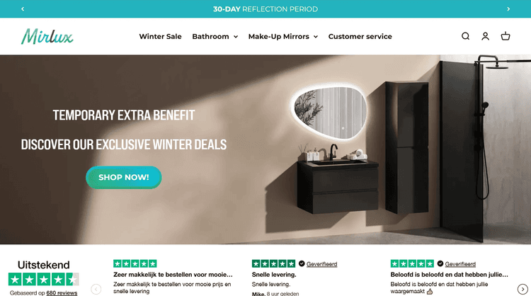 Mirlux aims to provide luxurious, durable, and functional products for bathrooms and dressing areas